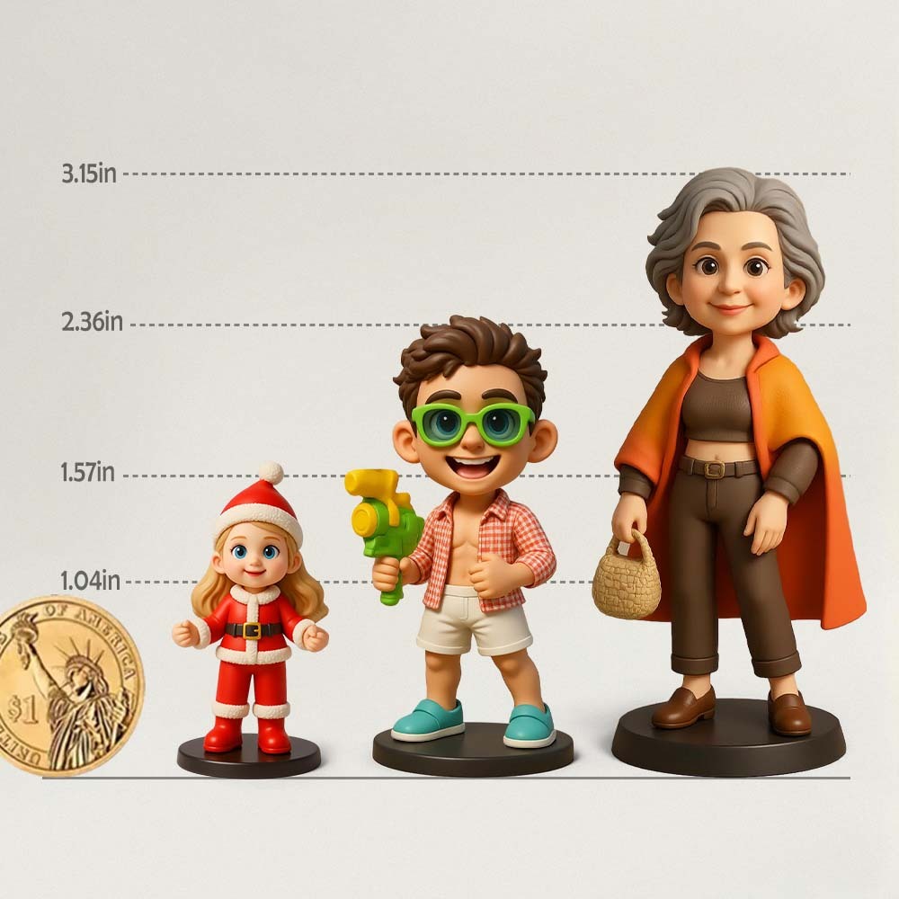 Cute Figure II Filter Custom 3D Figurine Unique Collectible Toy and Creative Gift for Her