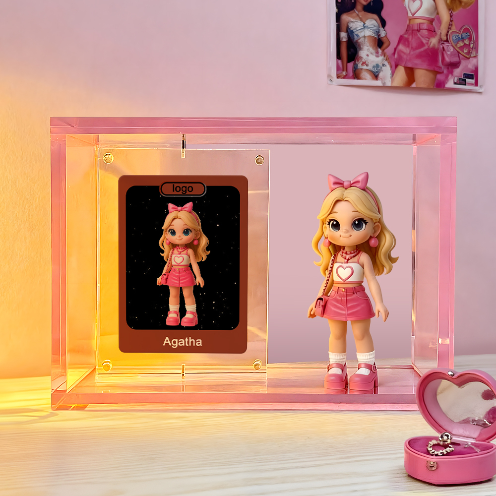 Custom 3D Cartoon Figure With Display Box And Card Personalized Gift Collectible