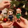 Custom 3D Photo Car Hanging Ornament Personalized Mini Character Car Decoration Handcrafted Car Accessory Unique Custom Gift Idea