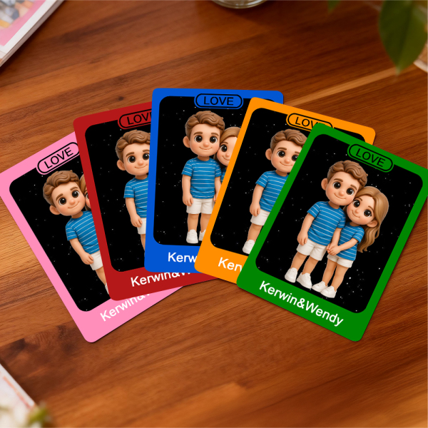 Custom Figurine Identity Card Personalised Character Profile Card for 3D Mini Figures