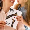 Custom Text Greeting Card For Mother's Day Giraffe Style