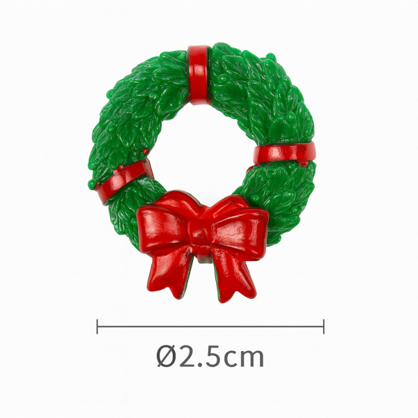 Christmas Wreath - Christmas Miniature Scene Desktop Decor & DIY Craft Kit for Figure