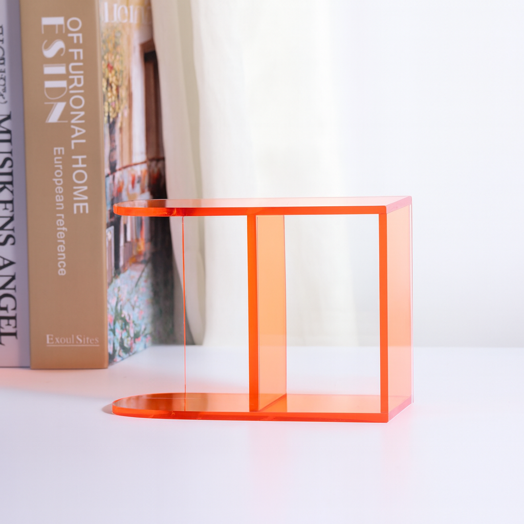 Colorful Clear Acrylic Display Case for Mini Figures Photo Cards & Collectibles Custom 3D Figurine Stand