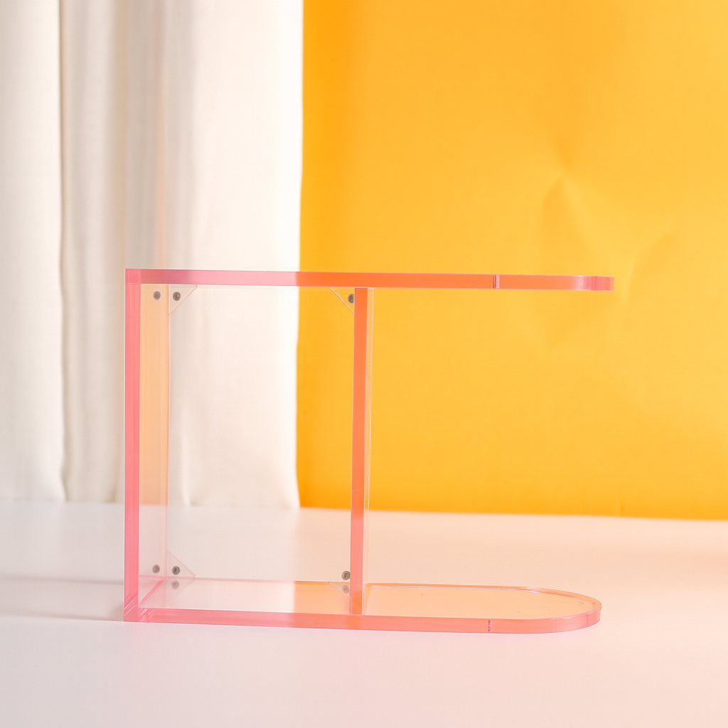 Colorful Clear Acrylic Display Case for Mini Figures Photo Cards & Collectibles Custom 3D Figurine Stand