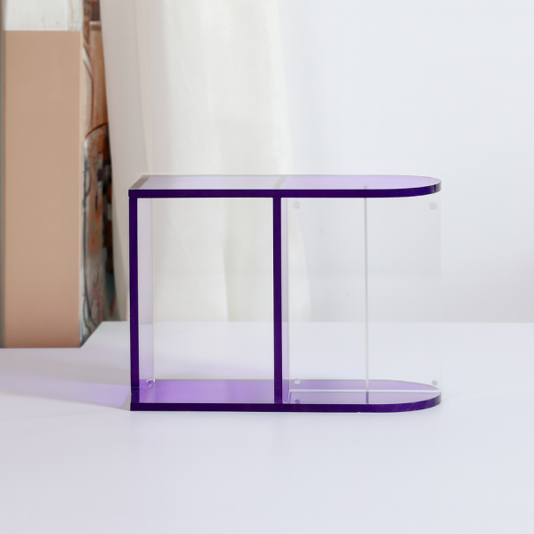 Colorful Clear Acrylic Display Case for Mini Figures Photo Cards & Collectibles Custom 3D Figurine Stand