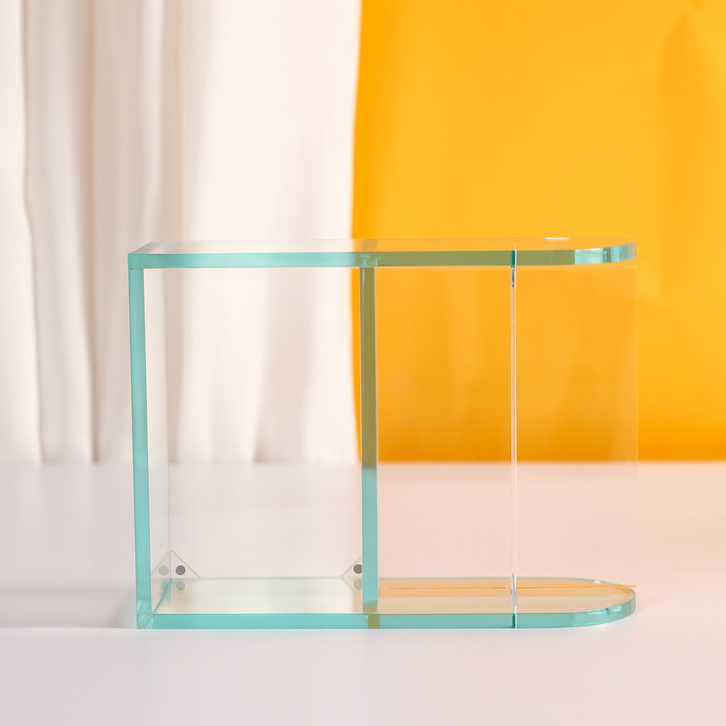 Colorful Clear Acrylic Display Case for Mini Figures Photo Cards & Collectibles Custom 3D Figurine Stand