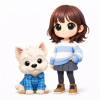 Custom 3D Figure from Photo Personalized Mini Figure Unique Gift for Couple Brother Sister