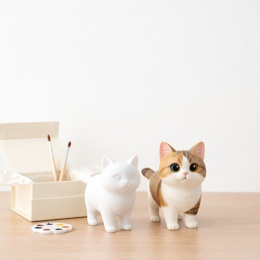 DIY Paintable 3D Figure from Photo Personalized Realistic Figurine Couple Anniversary Gift