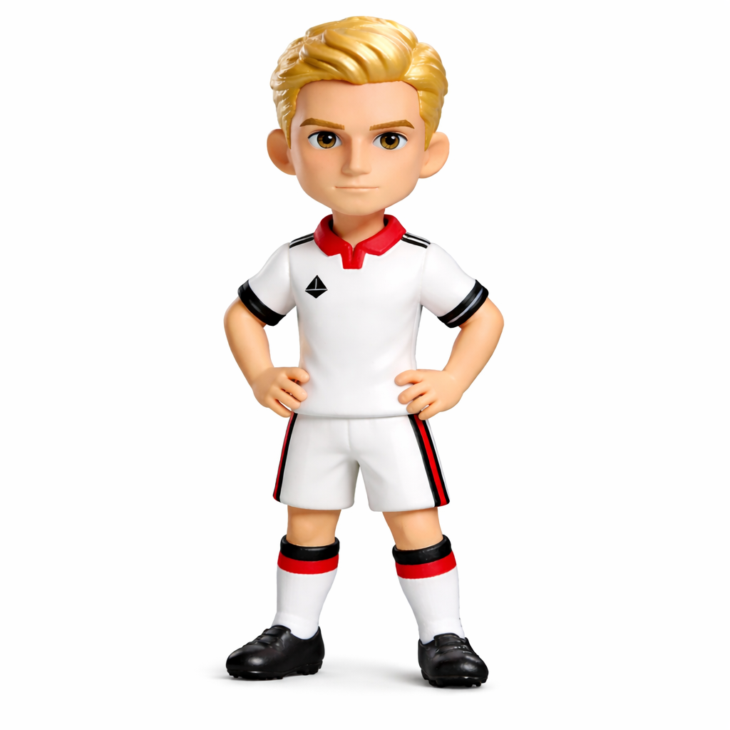 Custom 3D Figurine Engraved Wooden Base Custom Name Personalized Message Solid Wood Stand for World Cup Football Supporter Keepsake Gift