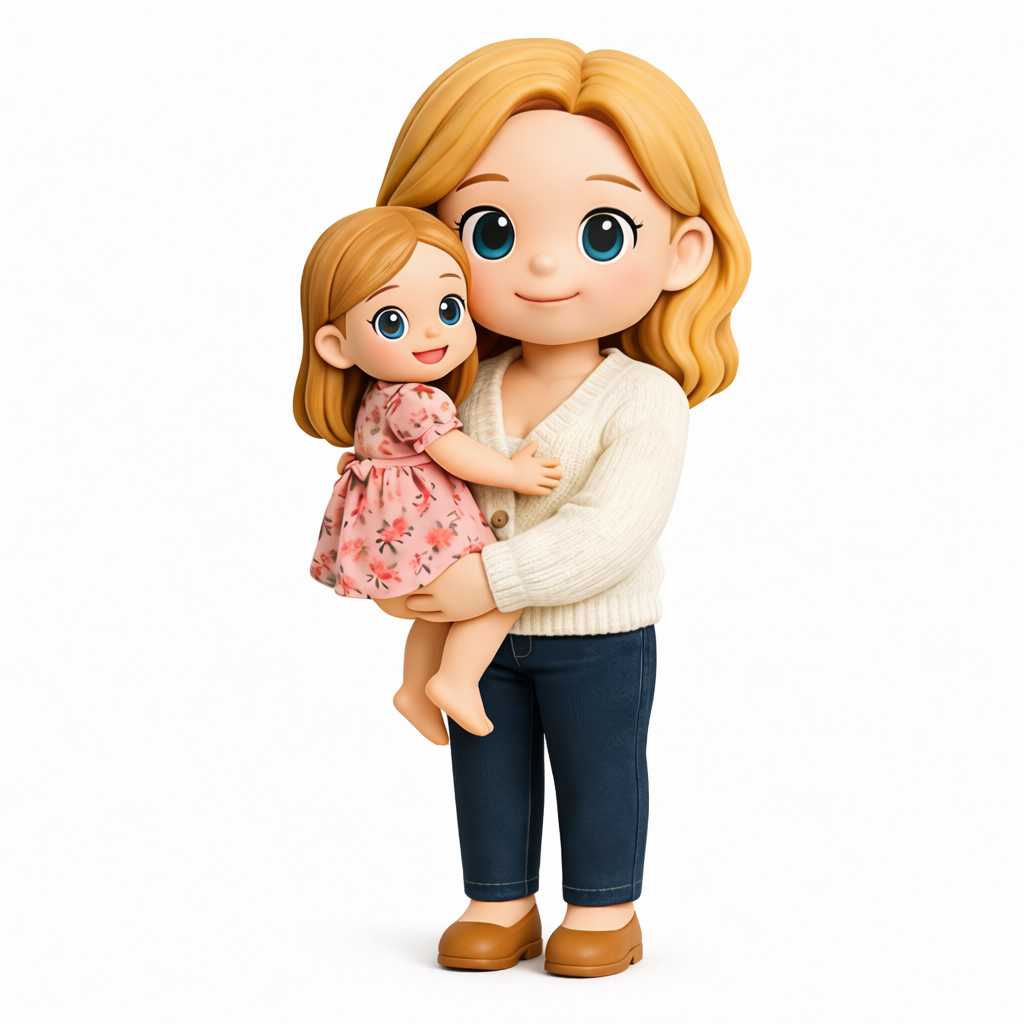Turn Photo Into 3D Figure Personalized Gift for Mom Mother’s Day