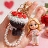 Photo to 3D Figurine Keychain with Crochet Flower Cute Mother’s Day Gift