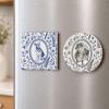 Custom Photo Watercolor Dog Cat Pet Portrait Toile Remembrance - Personalized Magnet