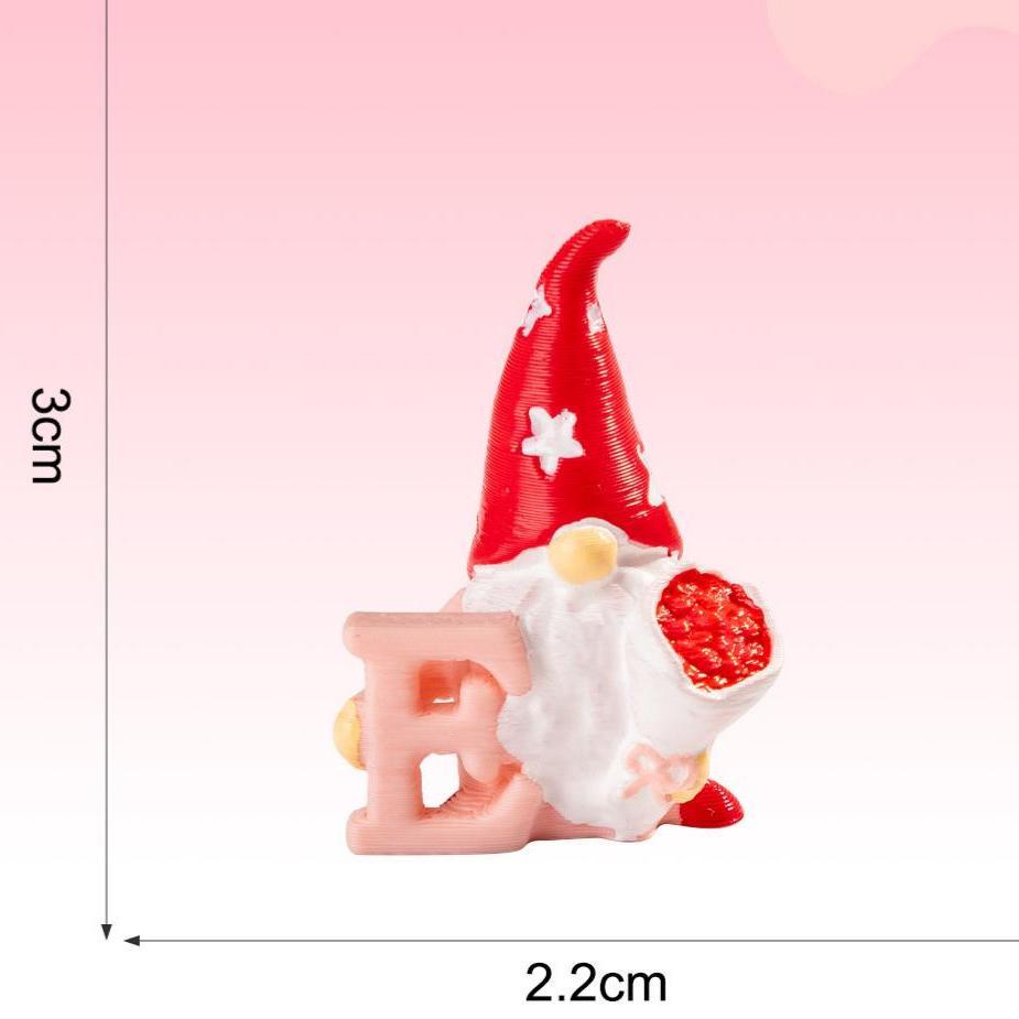 Love Heart Gnome Figurine Romantic Valentine Holiday Decoration