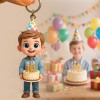 Custom 3D Keychain Figure Based on Your Photo Personalized Mini Doll Birthday Gift