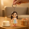 Custom 3D Keychain Figure Based on Your Photo Personalized Mini Doll Birthday Gift