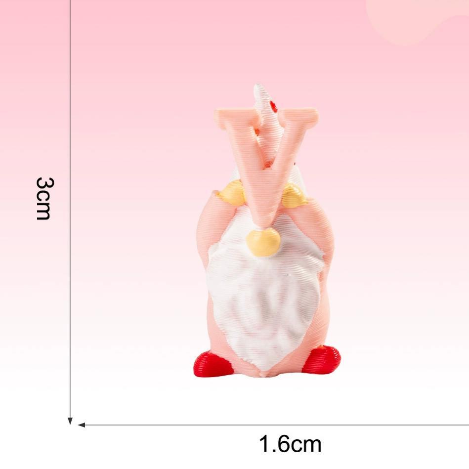 Love Heart Gnome Figurine Romantic Valentine Holiday Decoration