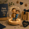 Custom 3D Figure Night Light from Photo Personalized Toy Figure Unique & Memorable Gift for Dad Perfect Father's Day Gift