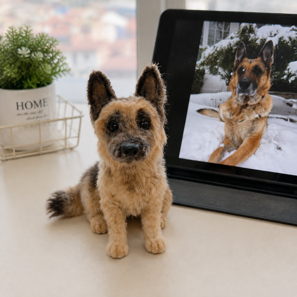 Custom Long-Pile Plush Pet Charm-Personalized Plush Pet Accessory Handmade from Your Photo