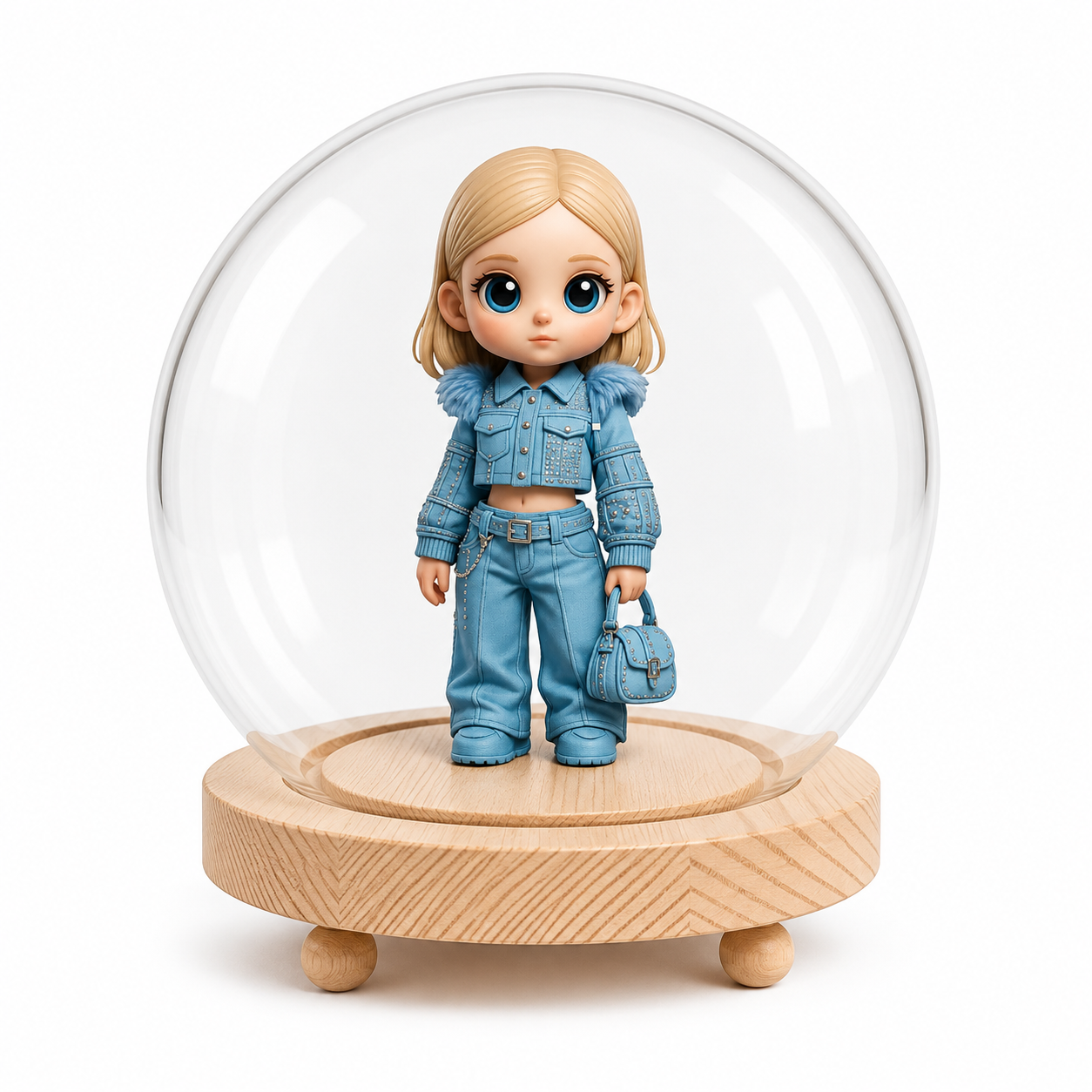 Custom 3D Figure Night Light from Photo with Engraved Base & Glass Dome Personalized Romantic Gift for Couples Unique Gift for Boyfriend Girlfriend