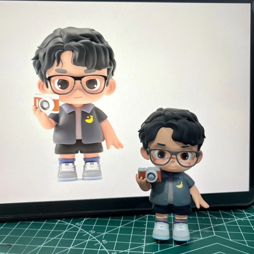 DIY Paintable 3D Figure from Photo Personalized Realistic Figurine Couple Anniversary Gift