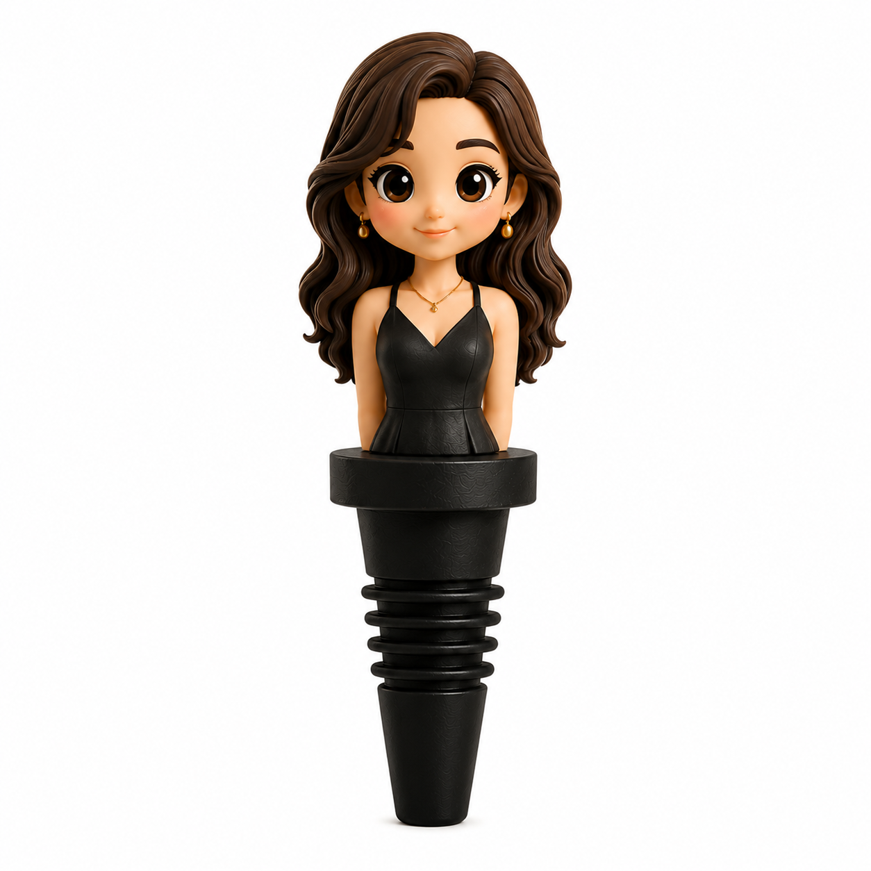 Custom 3D Bust Figure Wine Bottle Stopper Personalized Gift from Your Photo Unique Gift for Wine Lovers