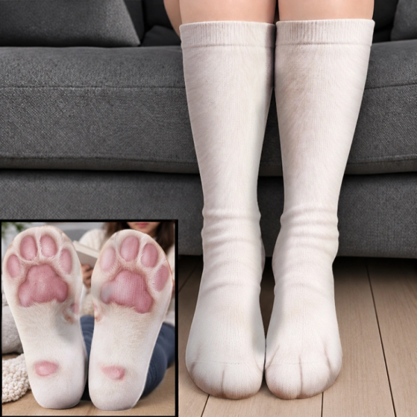  Personalized Funny Feet Paws Socks - Gag Gift For Animal Lovers