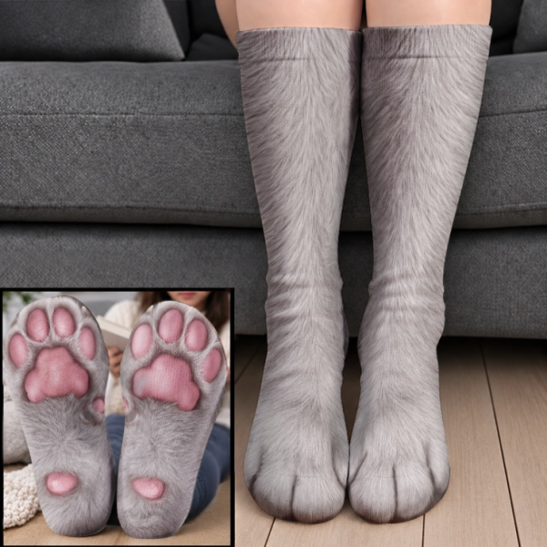  Personalized Funny Feet Paws Socks - Gag Gift For Animal Lovers