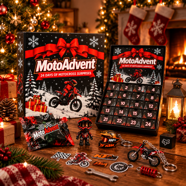 Motocross Lover Advent Calendar – 24 Days of Motorcycle Racing Surprises, Christmas Countdown Gift for Motocross Fans, Dirt Bike Riders & Racing Enthusiasts