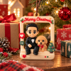 Custom Photo 3D Figure Hollow Frame Hanging Ornament – Personalized Christmas Tree Decoration Gift