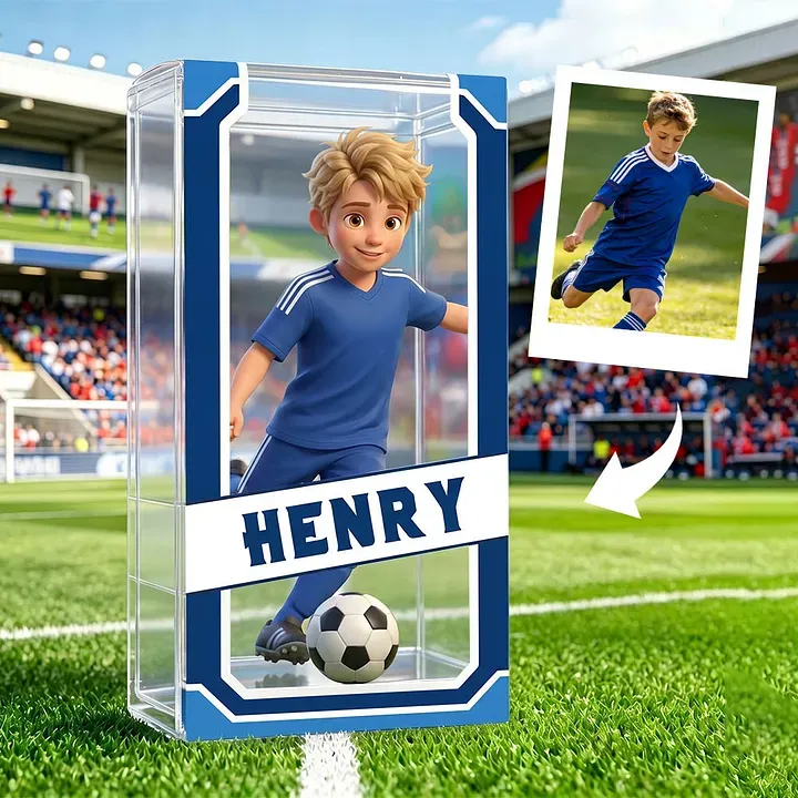 Custom Soccer Lover 3D Figure From Photo Custom 3D Soccer Athlete for Boy Sports Lover Surprise