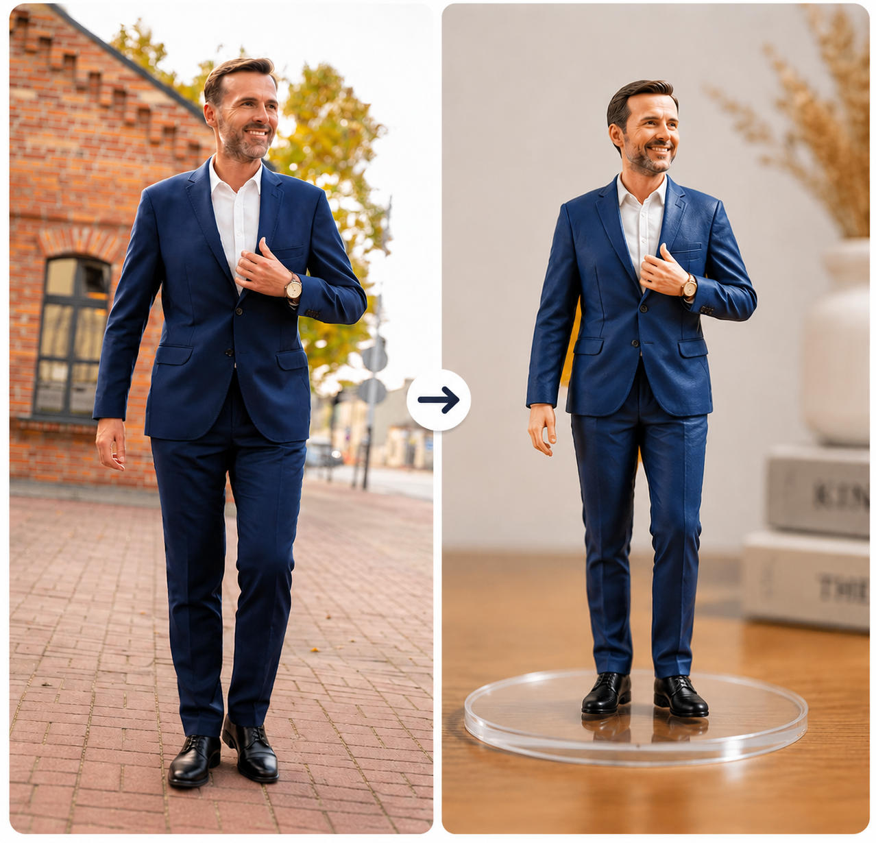 Realistic Custom 3D Figure Made from Photo Personalized Full Body Collectible Doll with Gift Box