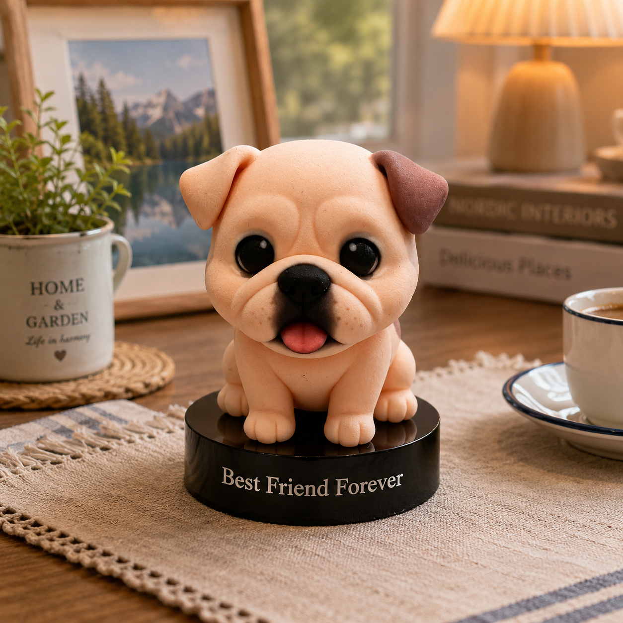 Custom 3D Figure from Photo with Personalized Text Base – Unique Wedding, Anniversary, Birthday & Valentine's Day Gift