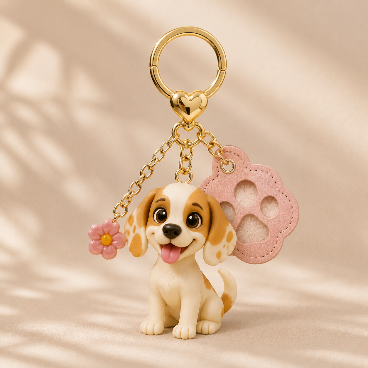 Custom 3D Keychain Figure from Your Photo Pet Fur Keepsake Pendant Small Metal Leather Keychain, Creative Bag Charm, Adorable Gift