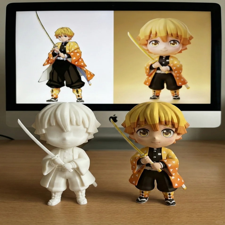 DIY Paintable 3D Figure from Photo Personalized Realistic Figurine Couple Anniversary Gift