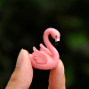 Mini Flamingo Figurine Pink Symbol of Loyal Love Home DIY Decor