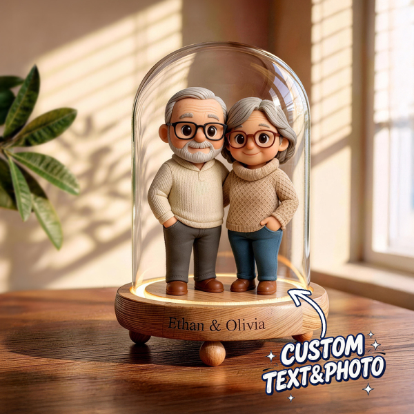 A Warm 3D Figure Night Light from Your Photo A Beautiful Anniversary Gift for Grandma and Grandpa
