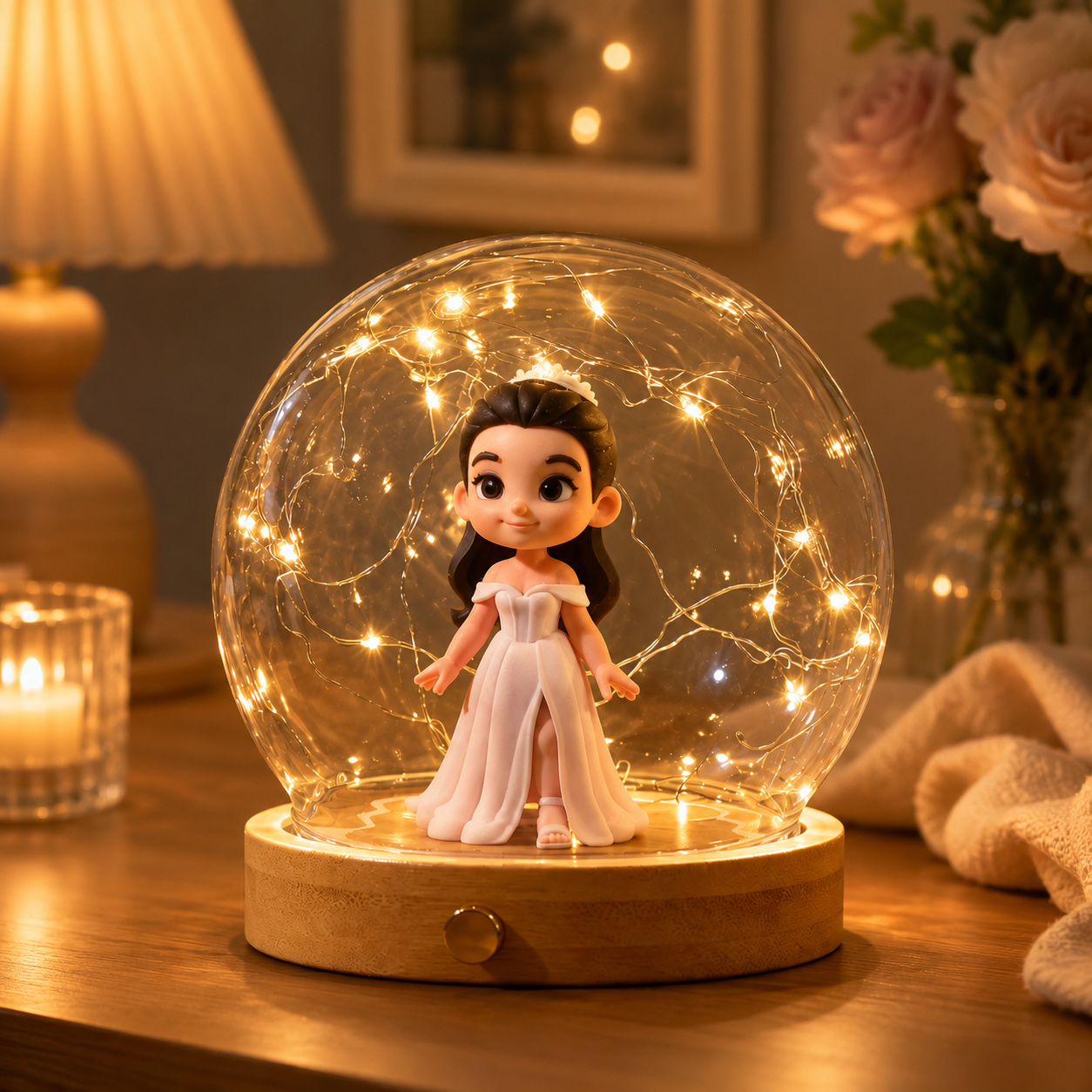 Custom 3D Figure Night Light from Photo Personalized 3D Figure Lamp Unique Gift for Lover