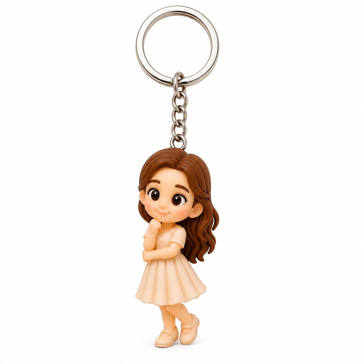 Custom 3D Keychain Figure from Your Photo Personalized Mini Doll Gift 