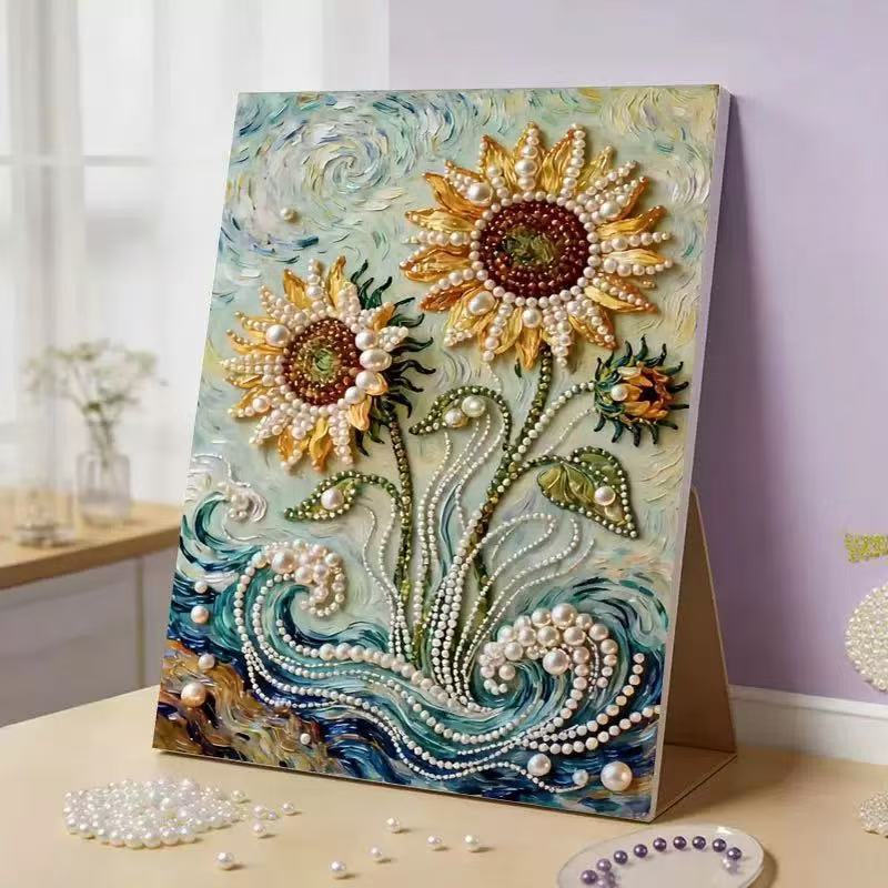 DIY Pearl Art Diamond Painting Kit Handmade Wall Decor Craft Gift