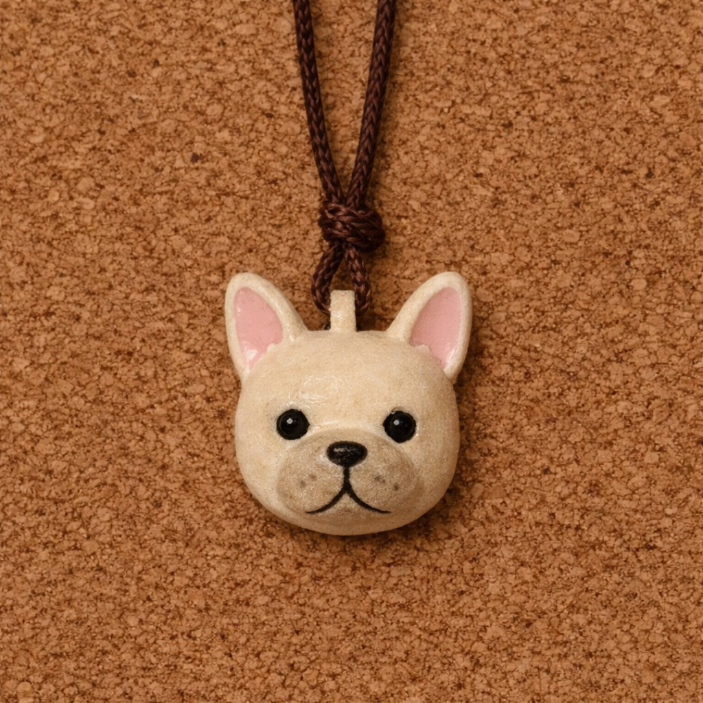Custom 3D Pet Necklace 3cm Mini Head Figure From Photo Personalized Pendant Gift for Pet Lovers for Dog Cat Owners