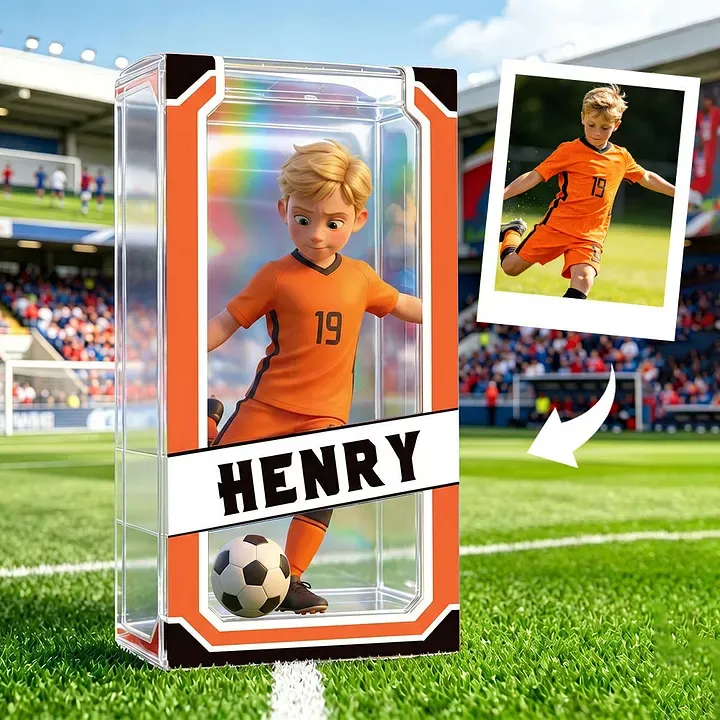 Custom Soccer Lover 3D Figure From Photo Custom 3D Soccer Athlete for Boy Sports Lover Surprise