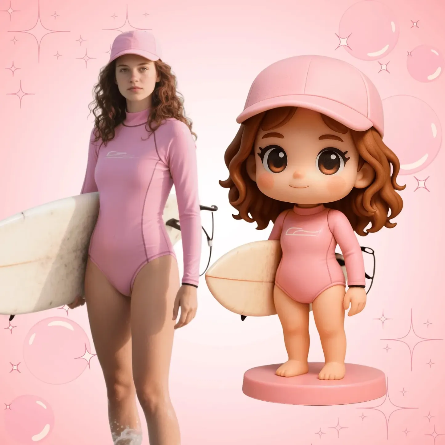 Custom 3D Action Figure From Your Photo Personalized Toy Active Person