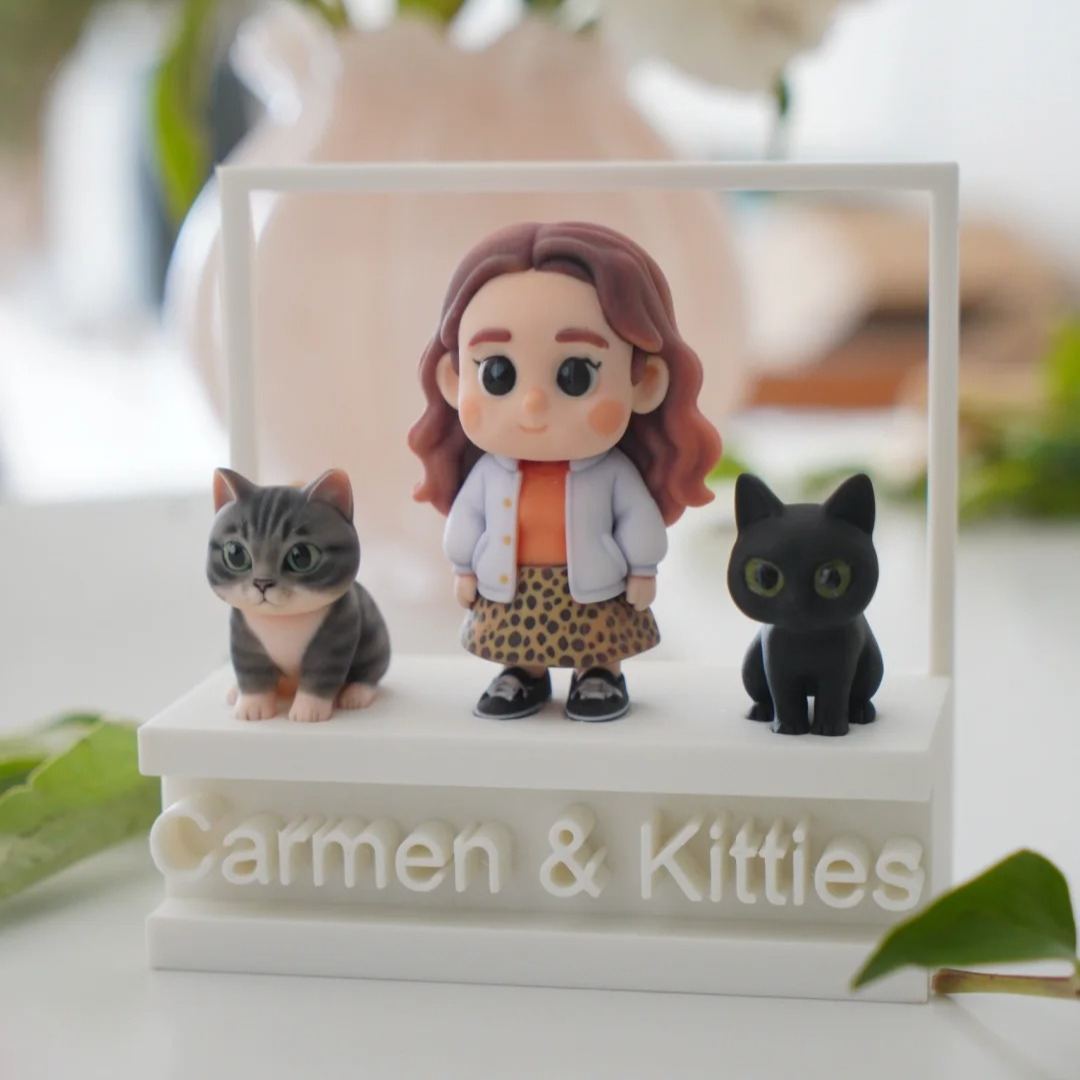 Personalized 3D Action Figure Custom Cute Mini Me – The Perfect Gift for Pet Lovers
