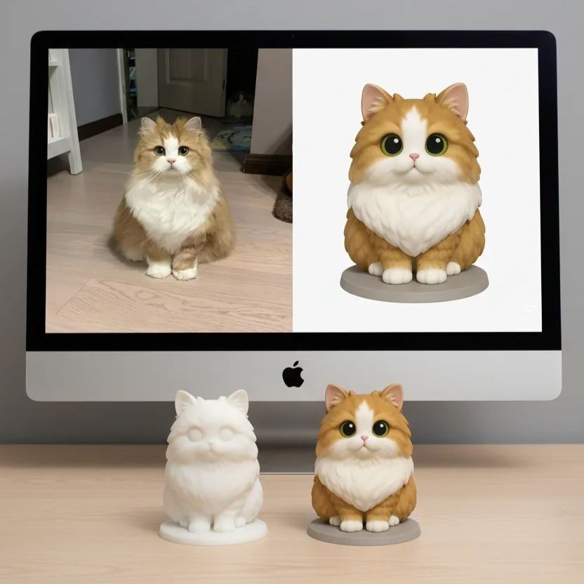 DIY Paintable 3D Figure from Photo Personalized Realistic Figurine Couple Anniversary Gift