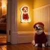 Personalized Cat & Dog Motion Sensor Wall Lamp Custom Pet Photo Night Light for Pet Lover - 