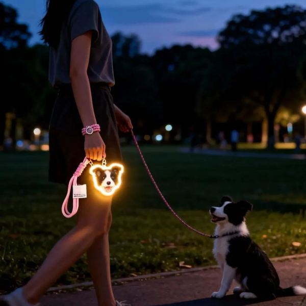 Personalized Cat & Dog Motion Sensor Wall Lamp Custom Pet Photo Night Light for Pet Lover - 
