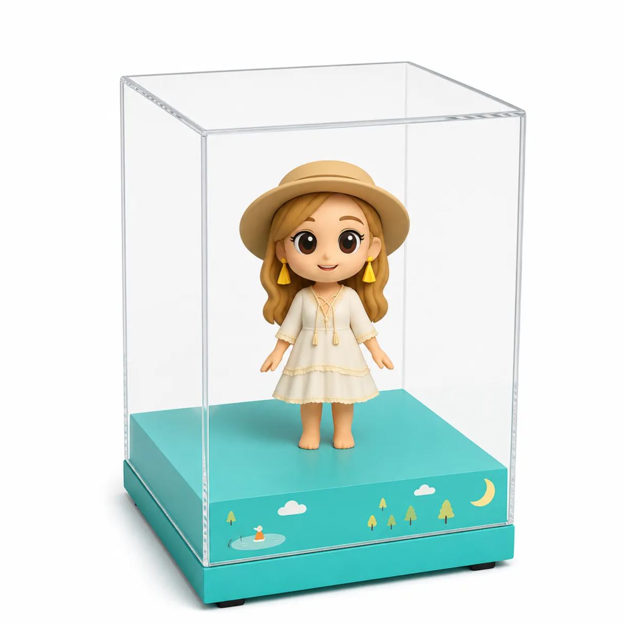 Custom 3D Figure from Photo with Acrylic Box Personalized Perfect Gift for Family Couples & Pets Unique Gift for Couples Birthday Anniversary