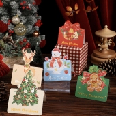 Cute 3D Christmas Greeting Cards  Reindeer Snowman Tree Holiday Cards