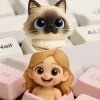 Custom 3D Cartoon Keycap for Mechanical Keyboard 9 Color Options Personalized Mini Bust Figurine from Photo Make Unique Keyboard Accessory Personalized Gift
