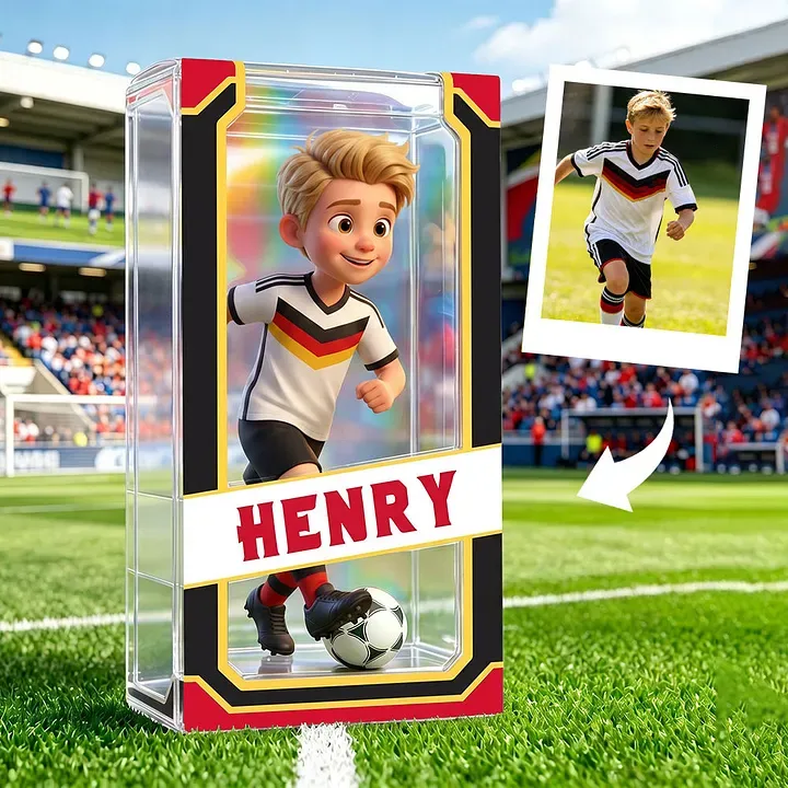 Custom Soccer Lover 3D Figure From Photo Custom 3D Soccer Athlete for Boy Sports Lover Surprise